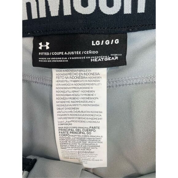 New Under Armour WOMENS/FEMMES/MUJERES Crop Pant Size Large Gray Sports Wear - Picture 6 of 8